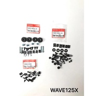Screw Body set Cover set (Honda) honda wave125x wave 125x ultimo