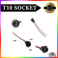 LUC  T10 W5W Light Bulb T10 Socket Holder Car Plug-in Led Light Bulb Extension Holder Connector Soft