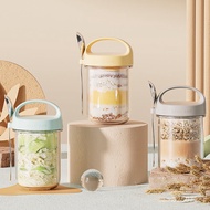 Oatmeal Jar Cup Yogurt Breakfast Salad Mason Glass Sealed Vacuum