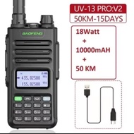 HT HANDY TALKY JANGKAUAN LUAS 100KM UV-20 PRO 80W BATEREI JUMBO 24000M