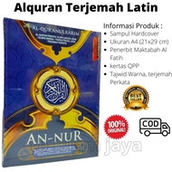 Al Quran dan Terjemah AN NUR Uk A4 PACKING KARDUS Alquran Transliterasi Latin Besar Alkuran Terjemah