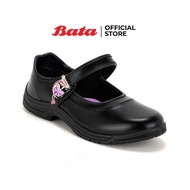 Bata บาจา รองเท้านักเรียนคัทชู ช่วงอายุ 6 - 12 ปี น่ารักสดใส รองรับน้ำหนักเท้า สำหรับเด็กผู้หญิง รุ่น B-BUTTERFLY สีดำ รหัส 4416614