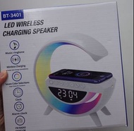 BT-3401 LED 月牙型設計 無線充電藍牙音箱 數字時鐘 Wireless Charging Speaker Clock