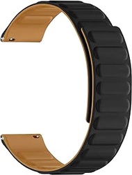 ONE ECHELON Quick Release Smart Watch Band Compatible With Citizen CZ Smart PQ2 Sport Silicone Magnetic Poppy Replacement Strap