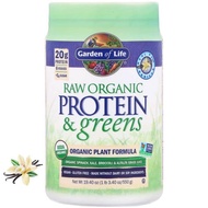 (HÀNG CHUẨN)Bột đạm thực vật hữu cơ Raw protein & greens Garden of life 20 servings