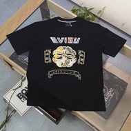 EVISU/God of Fortune 2026 Early Spring New Style Short-Sleeved T-Shirt Men Women Couple Style Pullov