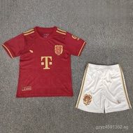 2025/26 children's football suit set Bayern Munich 125-Year Anniversary  Home Away Soccer Jersey and