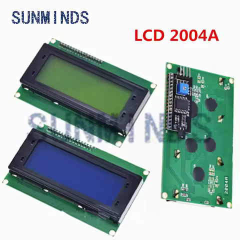 LCD2004+I2C LCD2004 20x4 2004A Blue Green Screen Character LCD IIC Serial Interface Adapter Module f