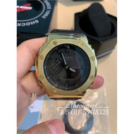 🔥100% Original G-Shock GA-2100-1A1 GA-2100-1A1ER/ER Custom Gold Stainless Steel GA-2100 GA-2000 TMJ 