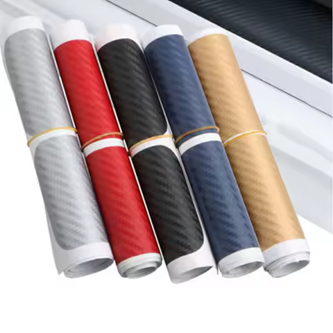 Car Sticker Carbon Pattern Sticker For Ka4 Carnival Tesla Y 2023 Accessories Fender Flares Clio 4 Pe