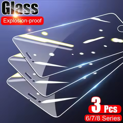 3Pcs Protective Glass on the For iphone 8 7 6 6s Plus Screen Protectors For iphone8 8Plus 6Plus 7plu