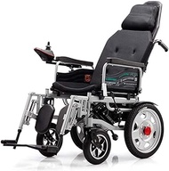 Lightweight for home use Portable Foldable Power Compact Mobility Aid Wheel Chair Fully Automatic Reclining Four-Wheeled Scooter Chair Powerful Folding Carry Electric Wheelchair