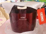日元史上再創新低 現貨新返 全新品 $729HKD 最低價 日版 不銹鋼款 啡黑色  Thermos  cookers 4.5l 真空煲 燜燒鍋 燜煮烹調器 有意快者油塘即取  啡色   抵用之選  