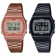 Casio Digital Rose Gold Ion Plated Stainless Steel Band Watch B640WCG-5D / B640WBG-1B