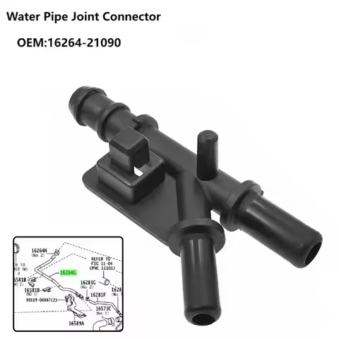Automobile Water Pipe Joint Connector 16264-21090 For Toyota For Scion XB Mark X For Corolla Rumion 