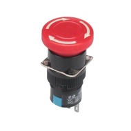 ร้าน ใน  กทม สวิตช์ ดอกเห็ด Emergency Switch สวิตช์ฉุกเฉิน คอ16มิล 3ขา 1NO 1NC ร้านใน กทม ไทย ส่งทุก