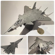 Mô Hình 3D Kim Loại Lắp Ráp Máy Bay Tiêm Kích Thế Hệ 5 J20 [Chưa Lắp]