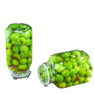 Plum green glass wine bottle, bayberry wine bottle, sealed wine bottle, fruit wine bottle, mixing bo