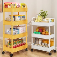 With Plastic Wheel 3 Tier Multifunction Storage Trolley Rack Office Shelves Home Kitchen RackTQ...