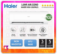 HAIER R32 1HP / 1.5HP Non-Inverter Aircond Air Conditioner HSU-10LPA21 / HSU-13LPA21