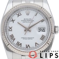 二手勞力士 Datejust 36 Jubilee 男士腕錶，型號 116234(Z)，附原廠錶盒、保固卡和國際服務保固卡，18K 白金/不鏽鋼材質，拋光處理，成色極佳。