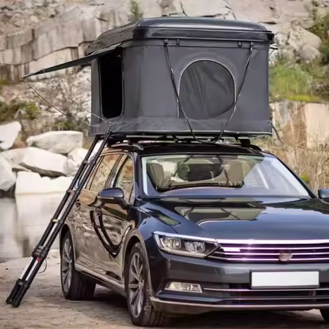 Rooftop Tent Abs Pc Universal Car Hard Roof Tent Box Sale Storage Car Box Camping Oem Aluminium Box 