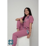 SCRB - Scrub Shirt Medical Scrubs/ Guard Shirt/ - Volume 04 - Magenta THESCRB COLLAR snug trust_wear