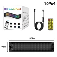 【Booming】 LED Matrix Pixel Panel Bluetooth App 5V USB Control Scrolling Advertising LED Car Sign Ani