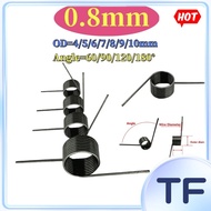 Twisting Spring na Yari sa Spring Steel 10pcs d0.8mm OD4/5/6/7/8/9/10mm 60/90/120/180 [TF-FC-1]