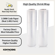 【New Product Special Price】50cm x 2.4KG &amp; 1.2KG Stretch Film Shrink Wrap Furniture Wrap Industrial Grade Quality