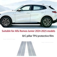 TPU Transparent Black Protection Film For Alfa Romeo Junior 2024-2025 Car Exterior A/B/C Window Pill