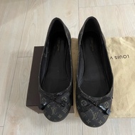 正品二手Louis Vuitton平底蝴蝶結芭蕾舞鞋 36.5