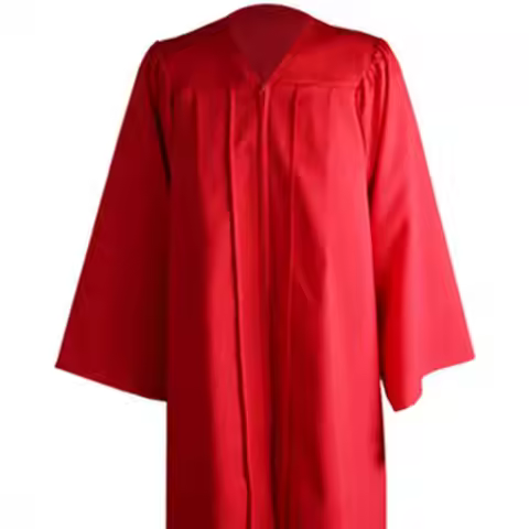 2025 1 Set Graduation Gown Hat Tassel Zipper V Neck Loose 2023 High School Bachelor Academic Dress S