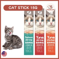 Cat Stick/Cat Snack/Cat Treats/Cat Wet Food/Cat food/PEIEN Salmon Tuna Shrimp Chicken Makanan Kucing
