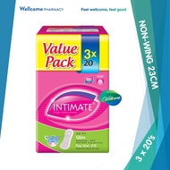 Intimate Slim Normal Flow Day Use Non-Wing 23cm Sanitary Pad - 3 x 20's