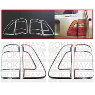 Toyota Unser Car Rear Back Tail Lamp Light Cover Trim Rim Garnish Chrome - Complete Set Of 4 Pieces