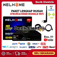 SET TOP BOX TV DIGITAL WELHOME DVBT2 / SET BOX TV DIGITAL ANTENA TV TABUNG / SET TOPBOX TV DIGITAL U