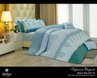 Perico ชุดเซ็ทผ้าปูที่นอน ขนาด 6 ฟุต + ปลอกผ้านวม 90 X 100 นิ้ว รุ่น Superior Elegant ผ้า Cotton10