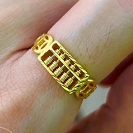 Xingleong 916 Gold Abacus Ring/ 916 Gold Abacus Ring/916 Gold Abacus Ring
