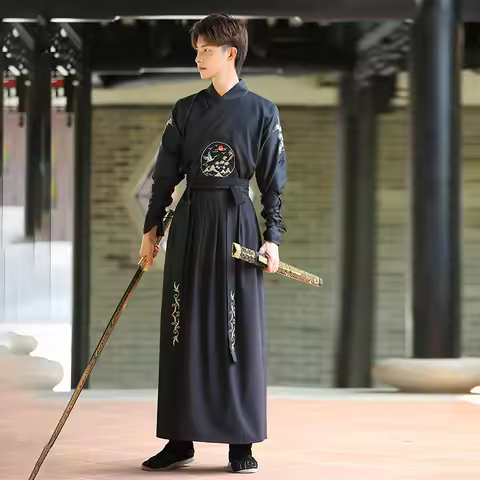 New Japanese Vintage Kimono Samurai Cosplay Clothing Woman Man Chiinese Hanfu Crane Embroidery Cardi