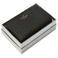 Kate Spade Lola Glitter Boxed Medium Compact Wallet in Black