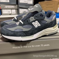 2023100men's New Balance shoes 992 m992gg New Balance shoes Navy gray fashion Men