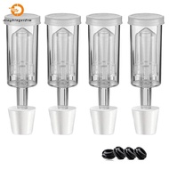 Fermentation Lids Airlock Kit with 6Stopper,Air Locks Fermentation Airlock Beer Wine Kombucha Brewin