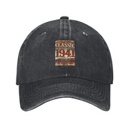 Vintage 1941 Edition 81 Years Old 81St Birthday Comfortable Adjustable Denim Hat Ideal For Summer Da