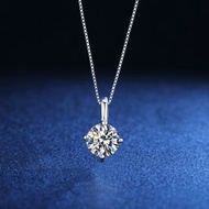 莫桑石 莫桑鑽 50分1-2克拉清新項鍊 台北門市 客製化訂製白金