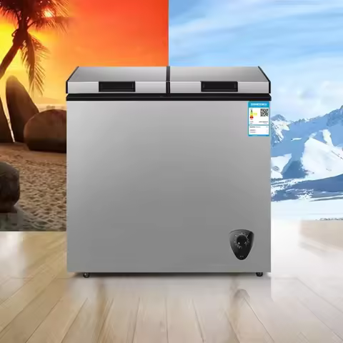 Home Electric Home Refrigerator Dual-temperature Freezer Small Freezer Double-door Household Commerc