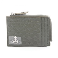 【二手】Vivienne Westwood)零錢包，Orb 設計，54020008UL003EM405，綠色皮革，女士零錢包，全新