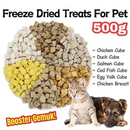 (500g) Premium Pet Freeze Dried Booster Gemuk Kucing Snack Kucing / Dog & Cat Treats