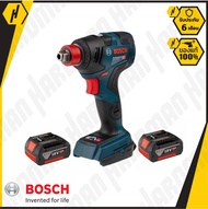 BOSCH GDX 18V-200 C ไขควงกระแทกแรงบิดสูง 18V 5Ah 2ก้อน ใส่ชิปบลูทูธ หัวจับ 2 ระบบ