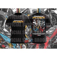 [21broo] Sandakan Attack Event Tshirt Motorcycle Thailook Streetwear Racing Tshirt Local Sabah